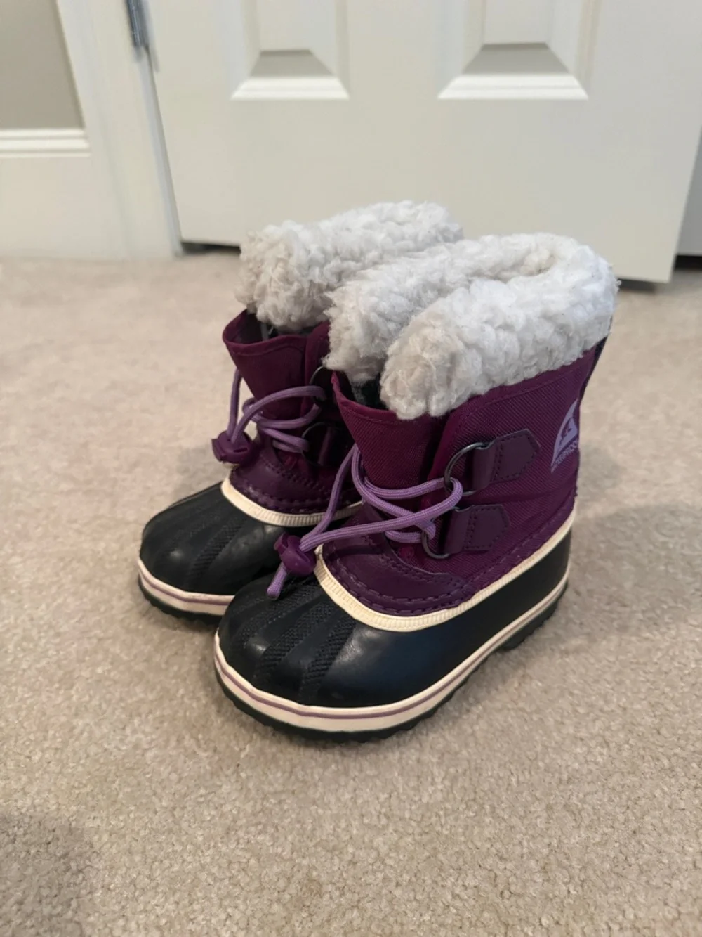 Sorel Kids Purple and Black Insulated Winter Boots